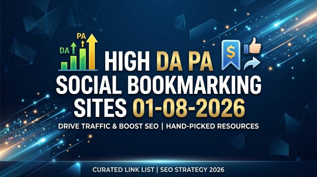 High DA PA Social Bookmarking Sites 01-08-2026